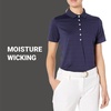 image:imageCallaway Womens Golf Short Sleeve Pique Open Mesh Polo ShirtMedium Blue