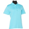 image:imageCallaway Womens OptiDri Chevron Short Sleeve Golf Polo Shirt Stretch Fabric MoistureWicking Sun ProtectionBlue Atoll