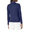 image:imageCallaway Womens Solid Sun Protection 14 Zip with Chev Front Seams amp Top Stitching Detail ShirtPeacoat