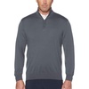 image:imageCallaway Weather Series Mens 14 Zip Golf Sweater with Mock Collar Thermal Merino Wool Breathable Soft FabricQuiet Shade Grey