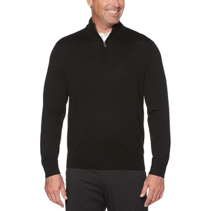 image:imageCallaway Weather Series Mens 14 Zip Golf Sweater with Mock Collar Thermal Merino Wool Breathable Soft FabricBlack Onyx