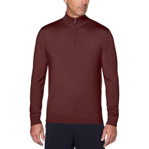 image:imageCallaway Weather Series Mens 14 Zip Golf Sweater with Mock Collar Thermal Merino Wool Breathable Soft FabricFig
